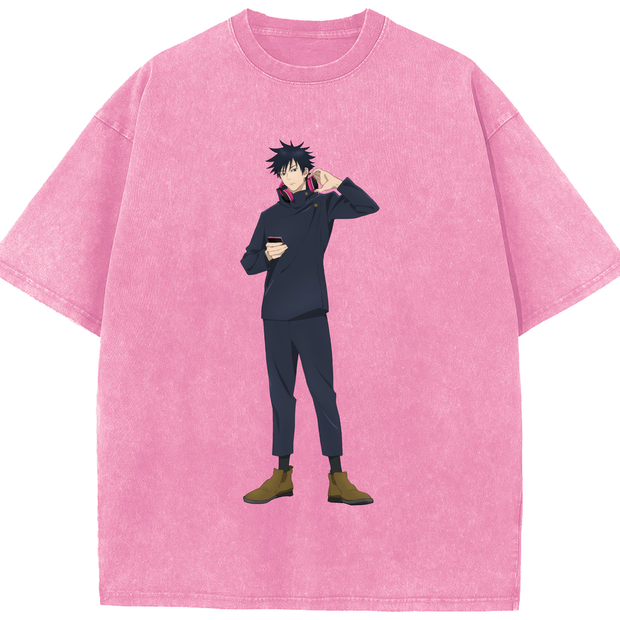 （画像用） 呪術廻戦 Jujutsu Kaisen 綿100% ヴィンテージ風 半袖Tシャツ（フロントプリント）